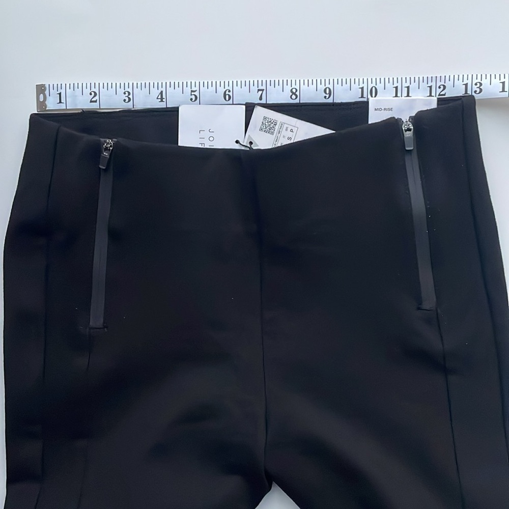 ZARA BLACK LEGGINGS MID RISE - Picture 5 of 5